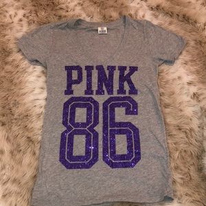 Super Cute T-Shirt from PINK! sparkly purple!Small